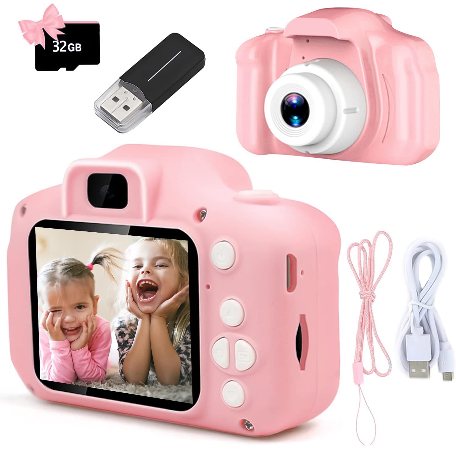 Kids Outdoor Videos - Enfants caméra jouets Mini HD numérique