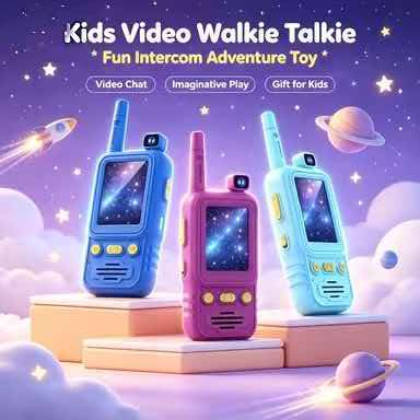 Kids Outdoor Videos - Jouet talkie-walkie vidéo pour enfants, interphone