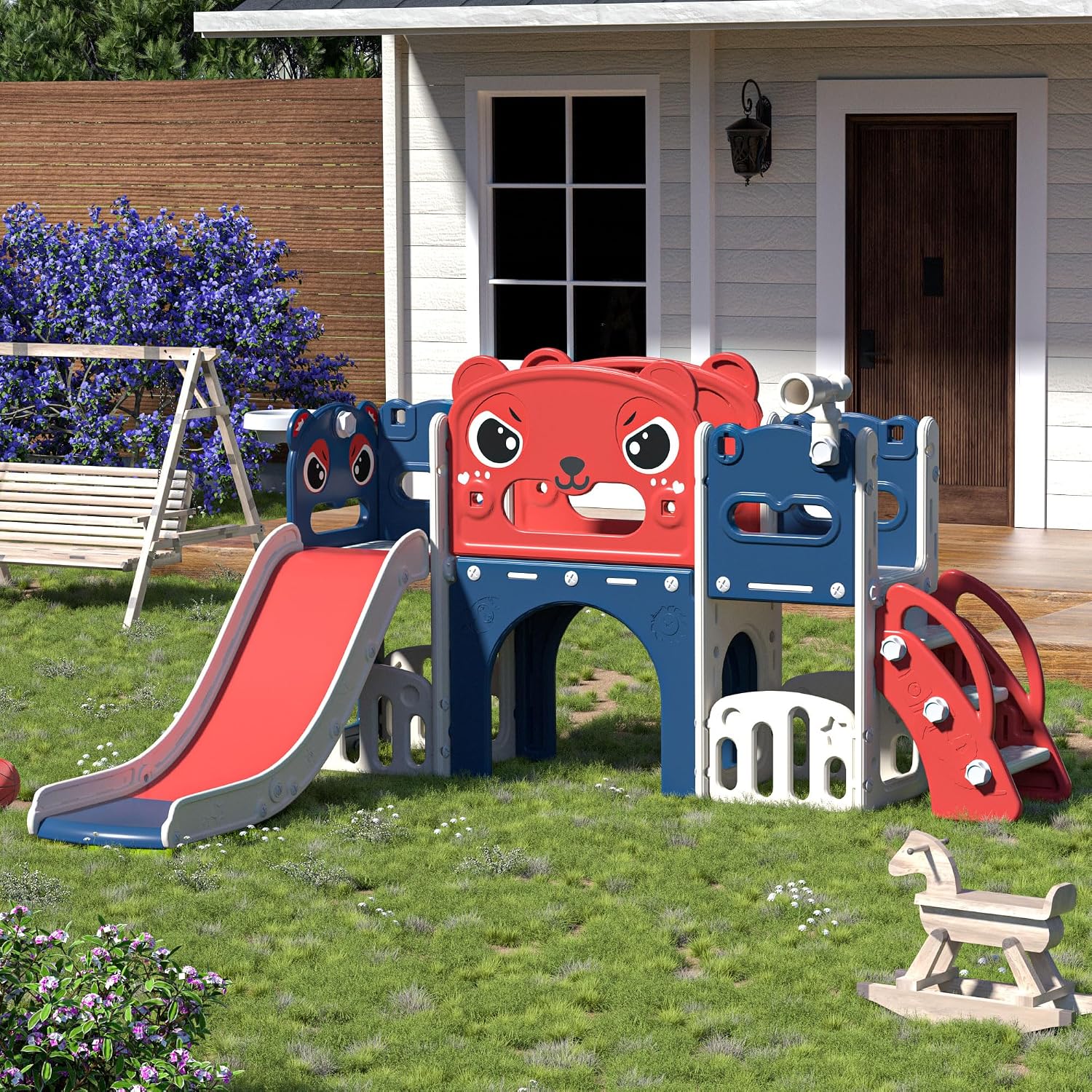Ensemble de jeu toboggan et st - Kids Outdoor Climber avis et prix