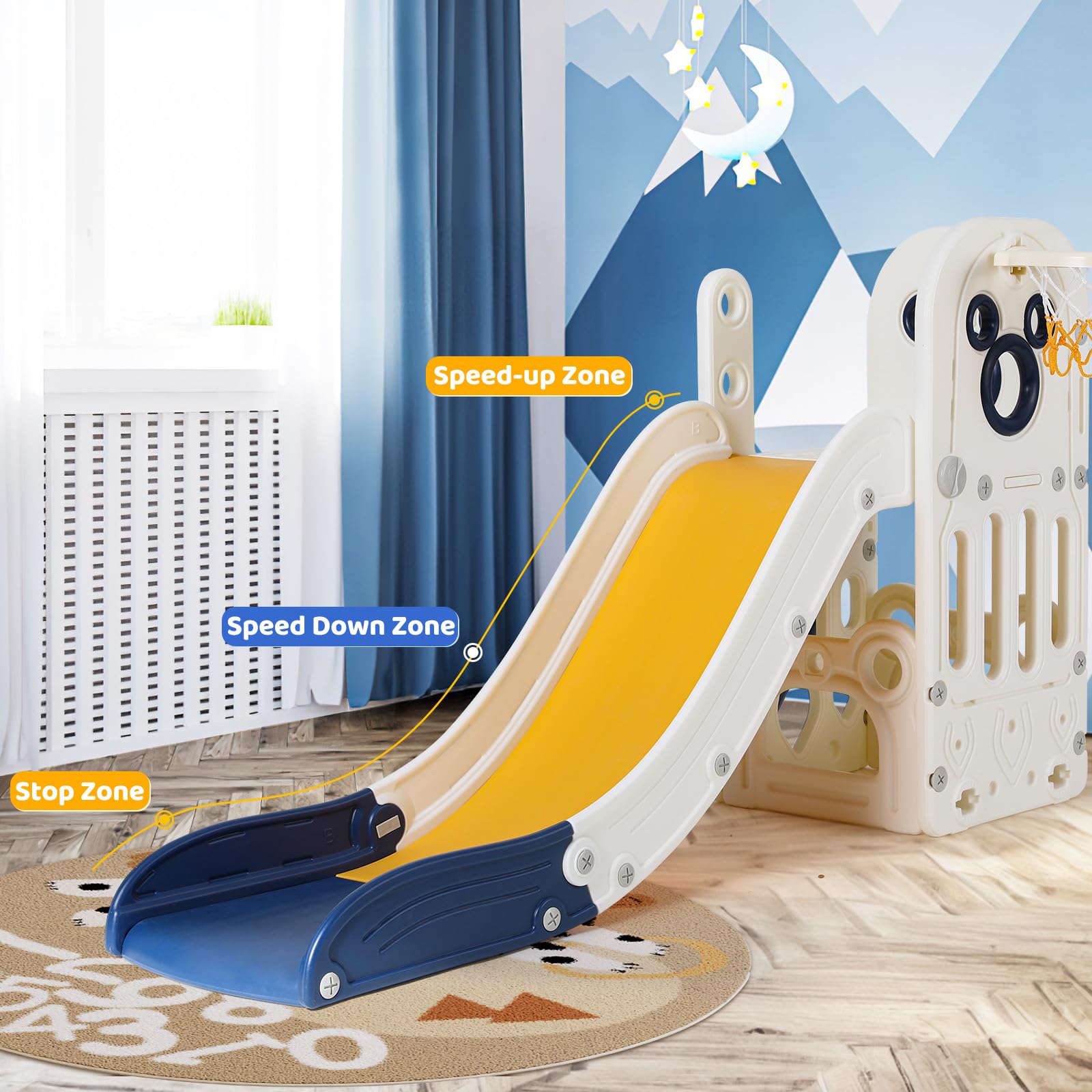 Ensemble de jeu toboggan 6 en  - Kids Outdoor Climber avis et prix