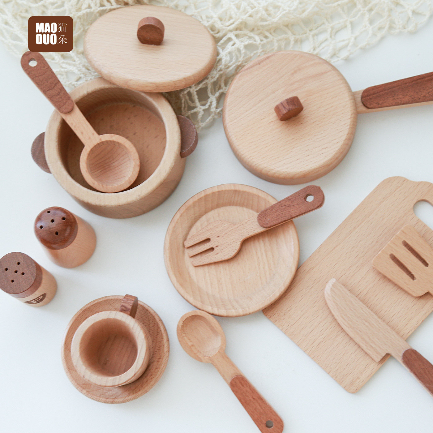Jeu de cuisine en bois de hêtr - Kids Outdoor Mud Kitchen Accessories avis et prix