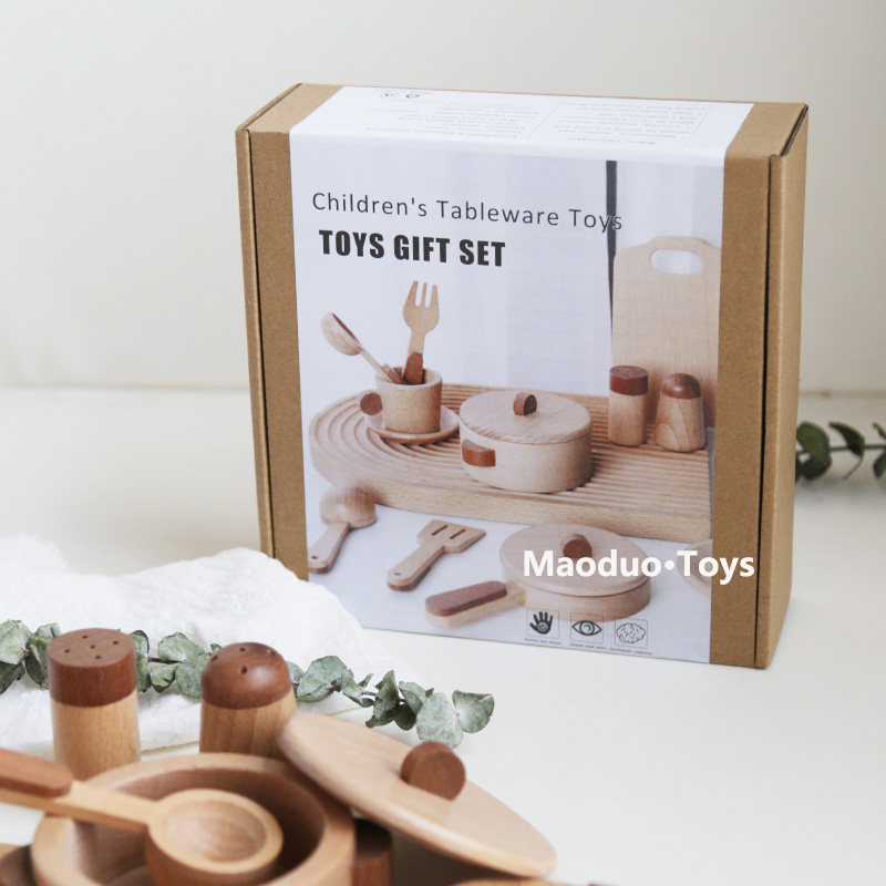 Jeu de cuisine en bois de hêtr - Kids Outdoor Mud Kitchen Accessories avis et prix
