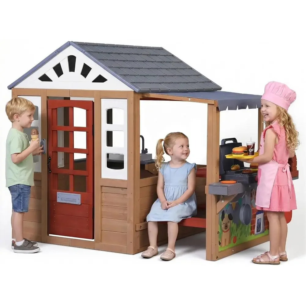 Maison de jeu en bois pour enf - Kids Outdoor Bbq avis et prix