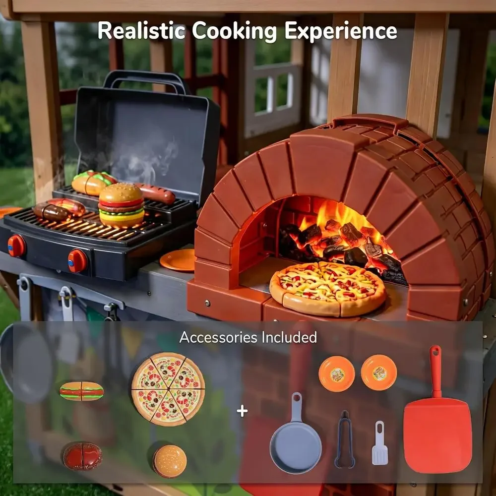 Maison de jeu en bois pour enf - Kids Outdoor Bbq avis et prix