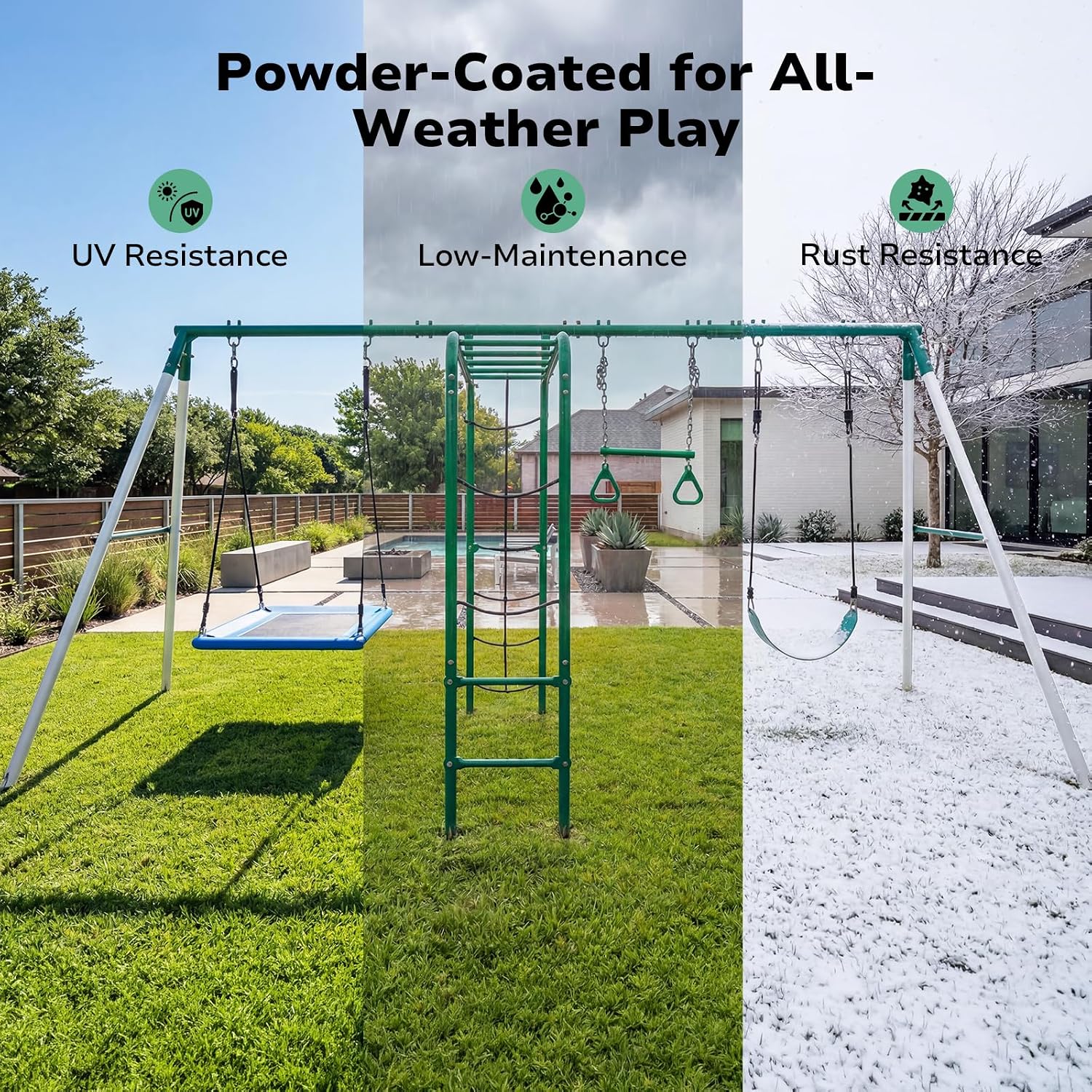 Ensemble de balançoires de jar - Kids Outdoor Monkey Bars avis et prix