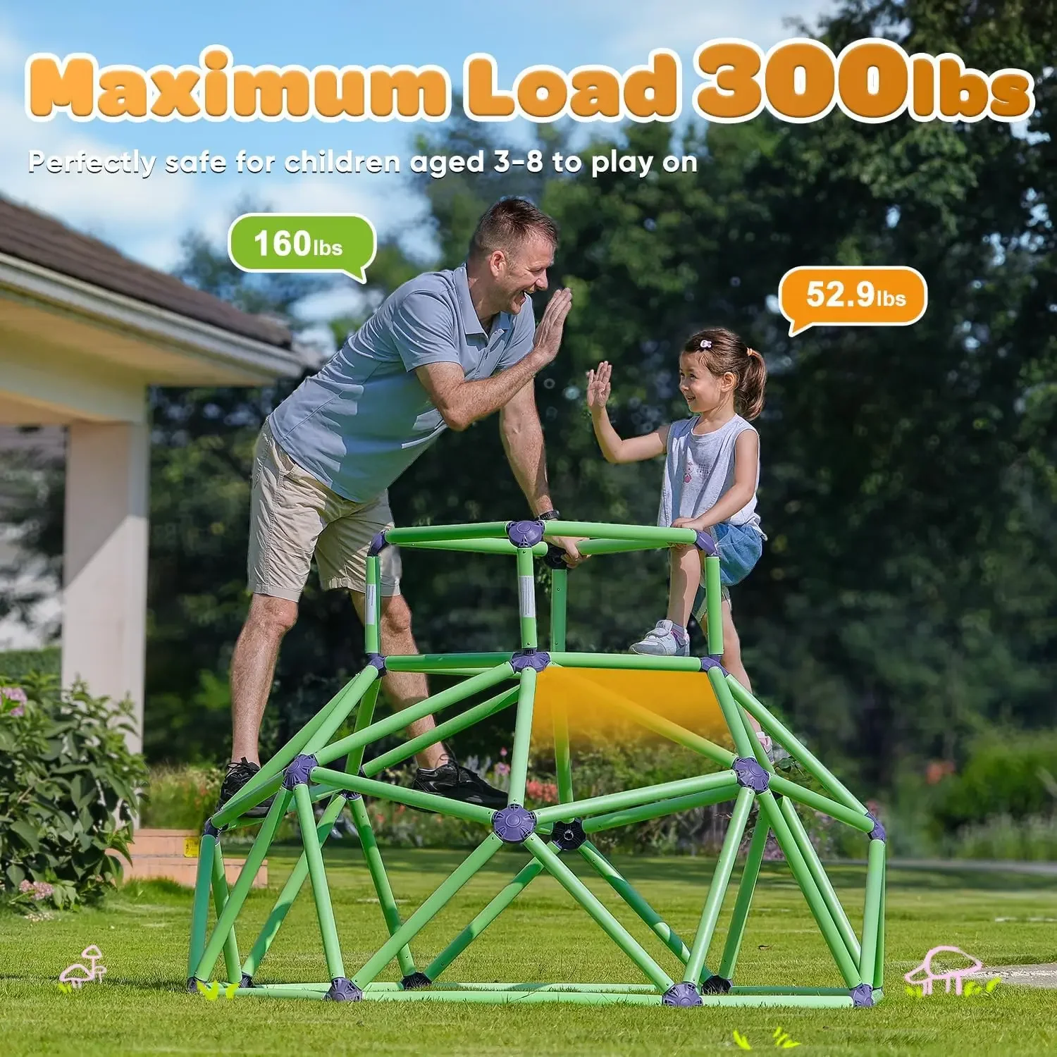 Zupapa Monkey Bars Climbing Do - Kids Outdoor Jungle Gym Dome avis et prix