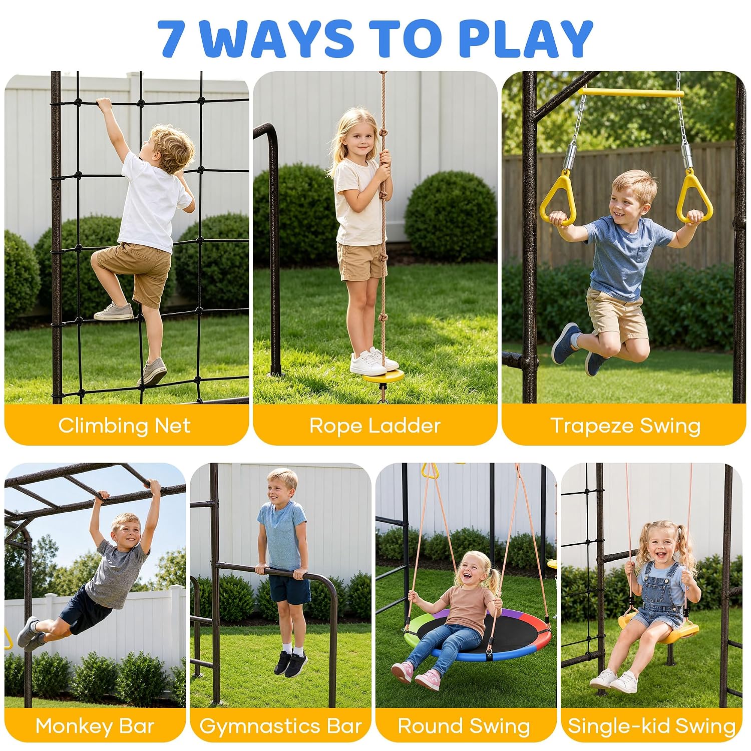 Structure de jeux d'extérieur  - Kids Outdoor Monkey Bars avis et prix