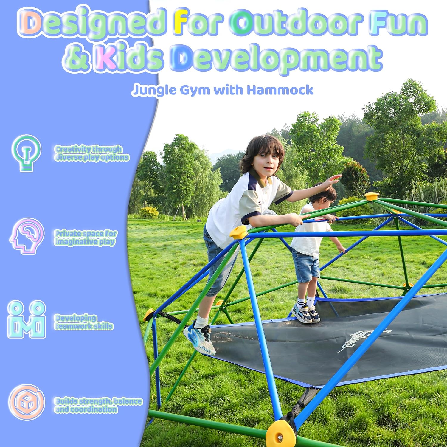 Dôme d'escalade de 10 pieds av - Kids Outdoor Jungle Gym Dome avis et prix