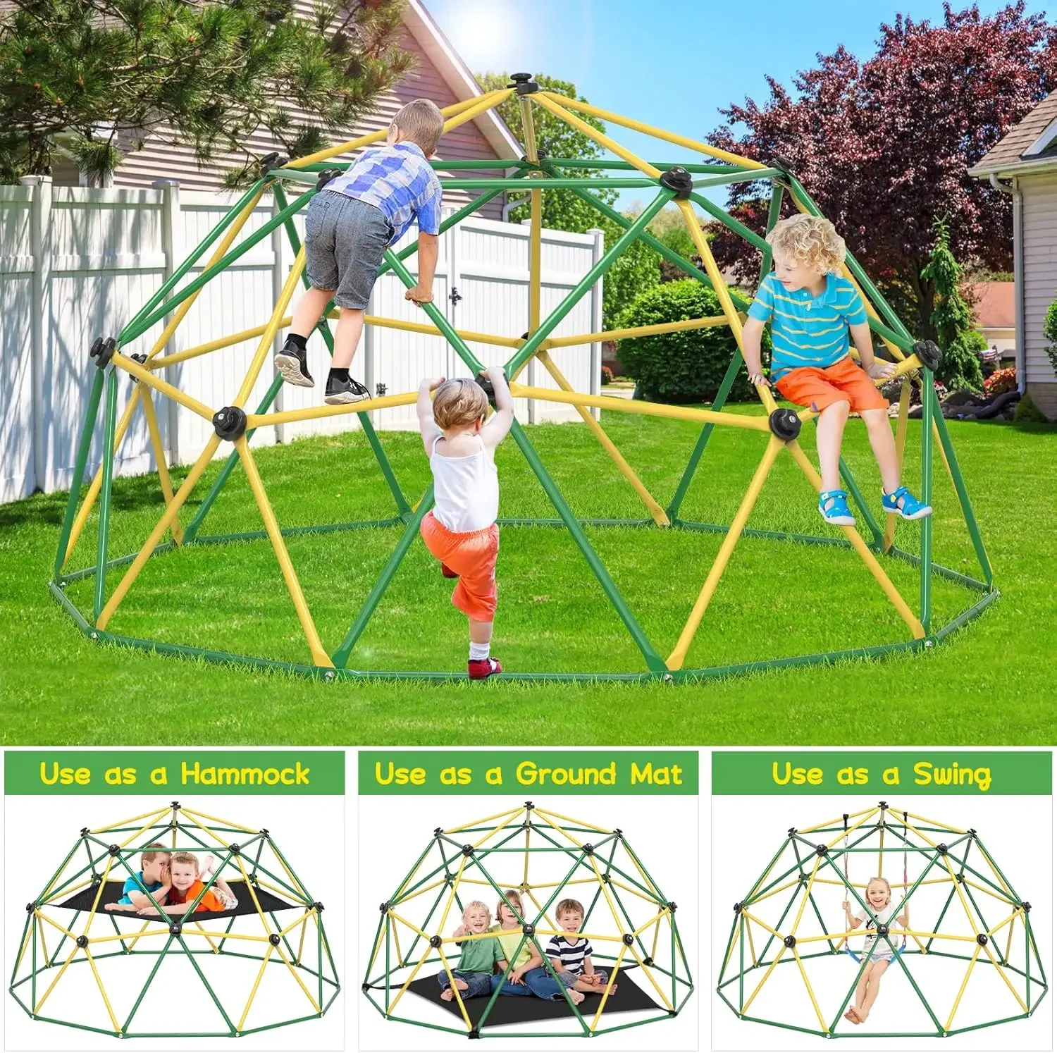 GIKPAL Dôme d'escalade, Dôme d - Kids Outdoor Jungle Gym Dome avis et prix